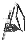 Tahalí para espada con vaina