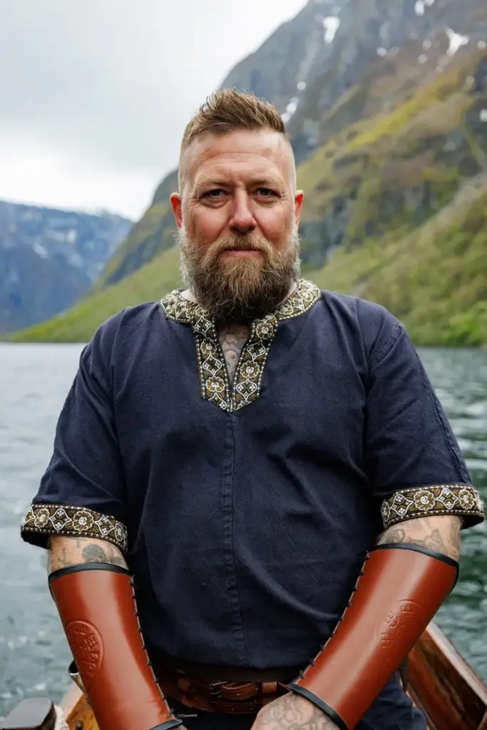 Túnica medieval con ribete